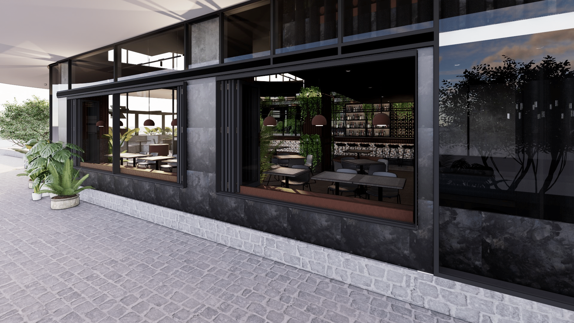 Gallery ZaZu Dining   Side Windows 